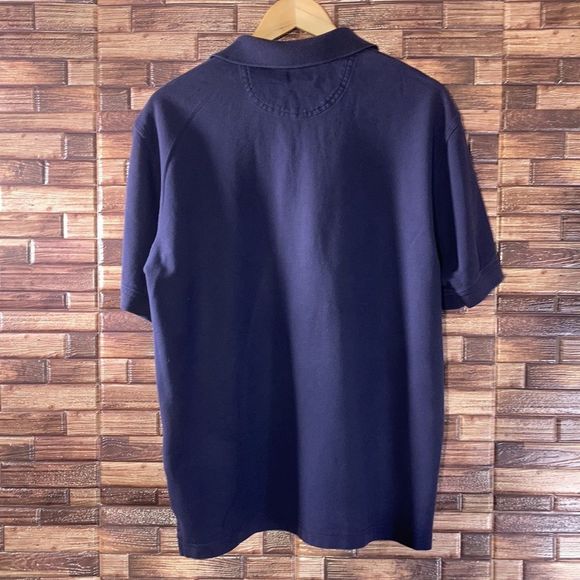 Bundle of 2 Mens Medium IZOD Pima Cotton Polo Shirts Blue & White - Picture 3 of 12